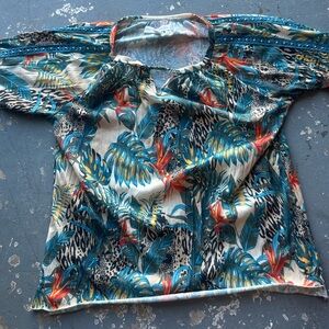 New York Laundry Multicolor Tropical Blouse